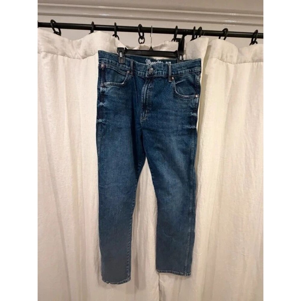 Wrangler Retro Slim Straight Men’s Jeans 38x34 Dark Wash